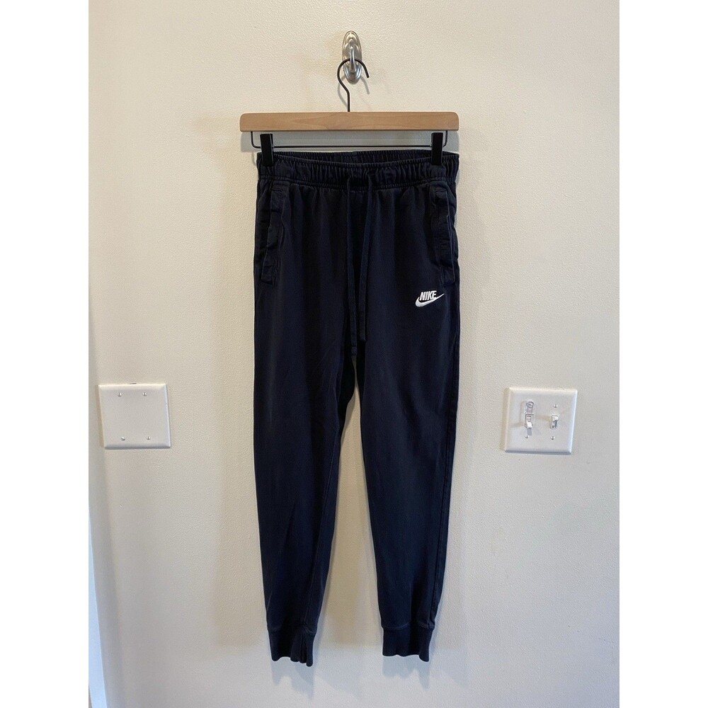 Nike Sportswear Club Fleece Joggers Pants Mens Size XS Black Sweatpants
